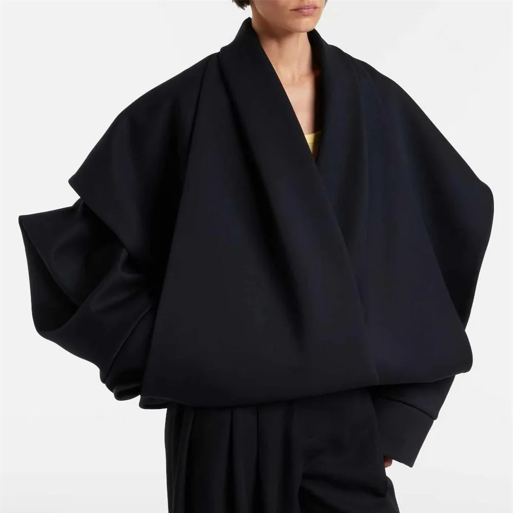 Winter 2026 Women's Jacket/Coat – Irregular Cutout, Loose-Fit Casual Outerwear – Y2K Style, Trendy & Versatile Top bra
