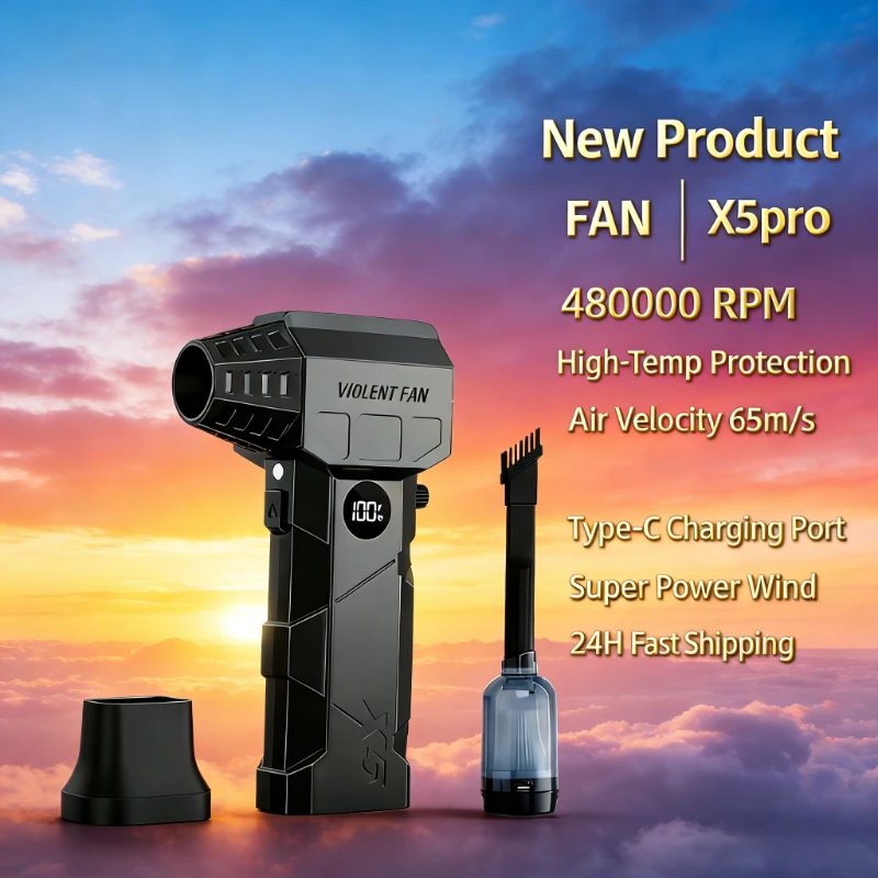 

X5 MAX Двигатель турбореактивного вентилятора - Двигатель щетки турбинного вентилятора - Специализированный вентилятор для очистки выдувных газов высокого давления - Мощный ветровентилятор