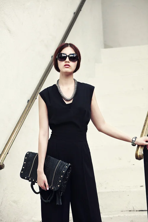 Damskie letnie spodnie z wysokim stanem i szerokimi nogawkami, eleganckie, do pracy, z poliestru...