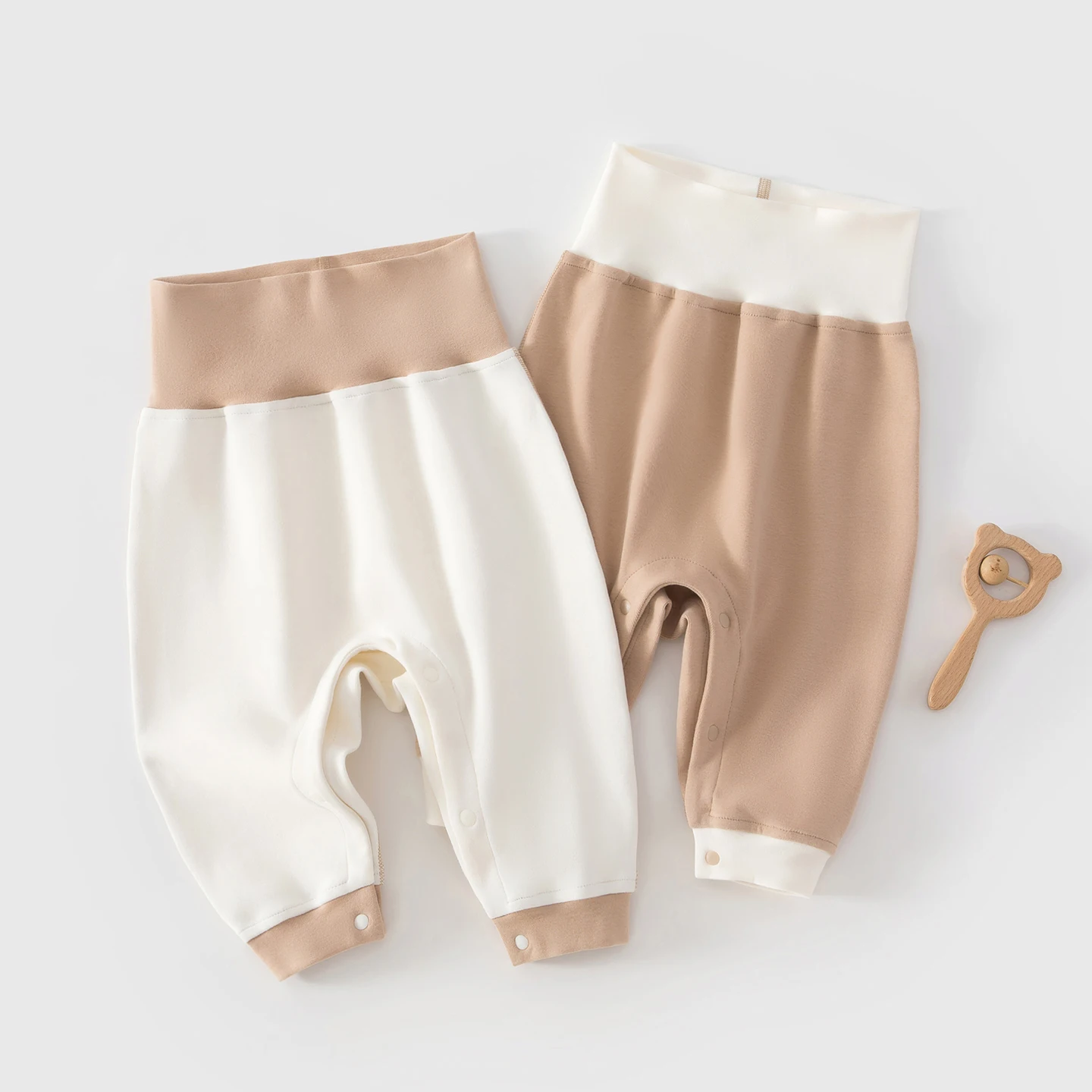 Vestiti per bambini, set diviso in velluto caldo e confortevole a vita alta, abbigliamento autunnale e invernale per bambini, pigiami attillati, abbigliamento per la casa