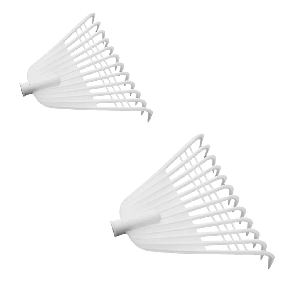 

2Pcs Sturdy Garden Rake with Tines for Easy Soil Turning and Leaf Gathering Farm Implements Grass Plowing Rake