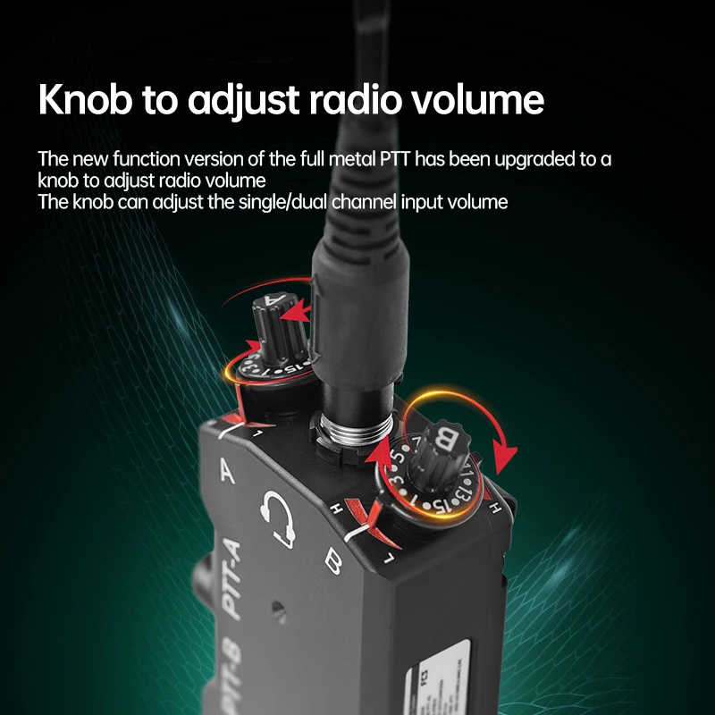 FCS Full Metal CNC Tactical MPU5 DUAL Interphone PTT Single/ Dual