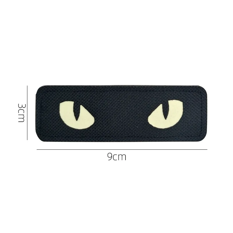 Cat\'s Eye Devil\'s Eye IR Identification Badge Glow In Dark Hook & Loop Patch for Helmet Hat Outdoor Backpack Tactical Patch