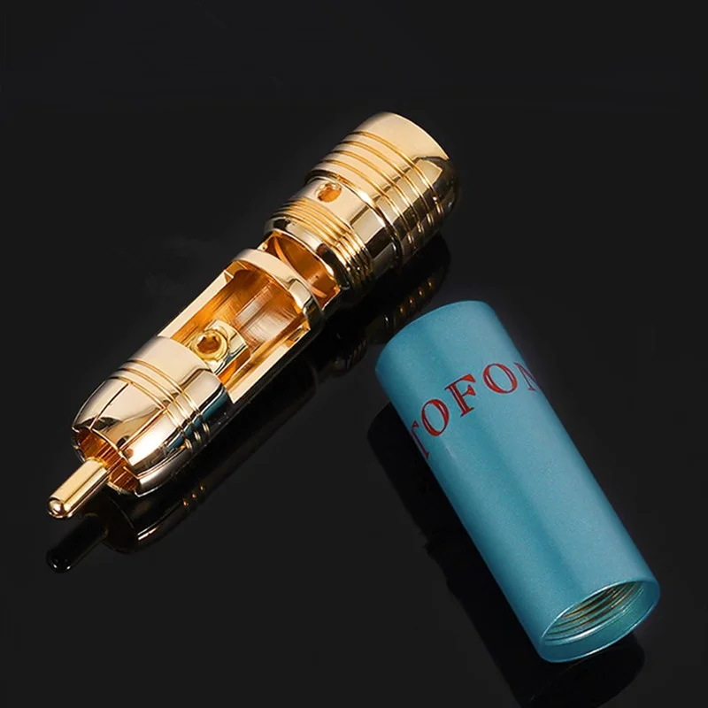 Ortofon 1 paar 8n verzilverde كريستال واحد كوبيرين RCA إلى RCA Balanbalanlijn لوتس إشارة عند مدفع أوديوكابل