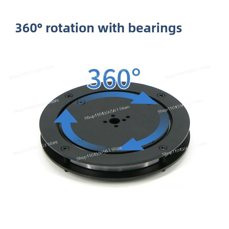 360 ° Flat Horizontal Turntable with Bearing 2D Electric Gimbal Special All-metal Bracket