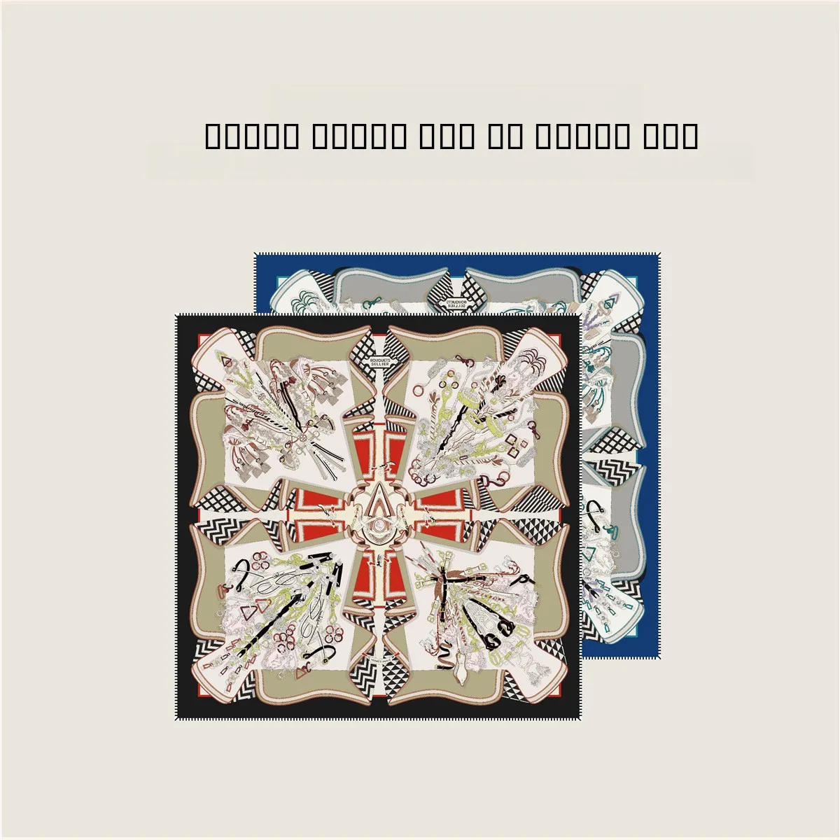 Sciarpa di seta arrotolata a mano con punteruolo a spalla Modello inclinato Primavera Nuova sciarpa quadrata multifunzionale Faionable da donna