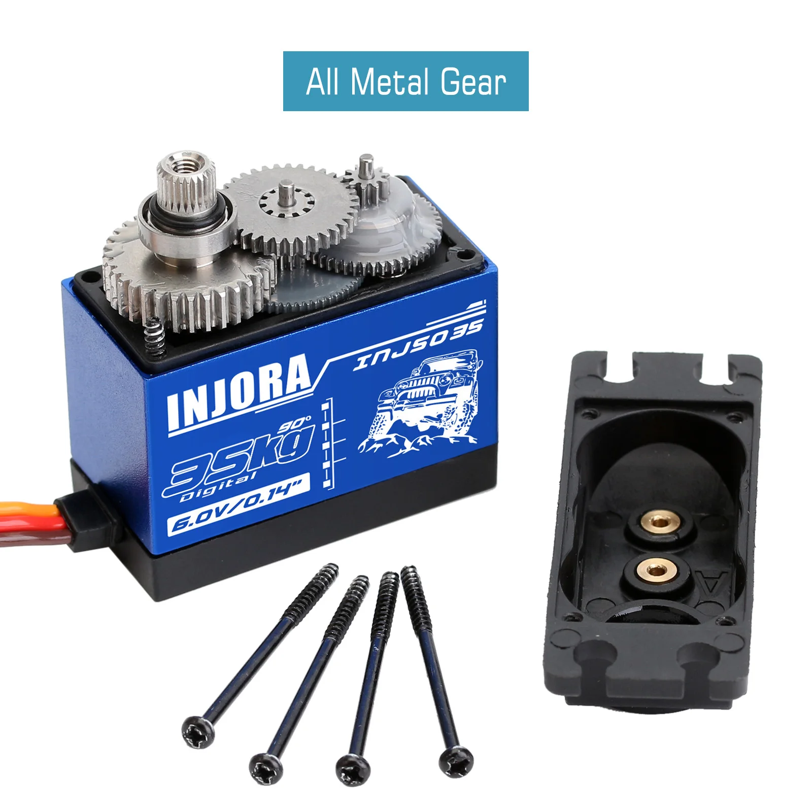 INJORA INJS025 INJS035 Servo numérique 25KG 35KG servos étanches à grand couple pour voiture RC chenille SCX10 camion Robot pièces de mise à niveau