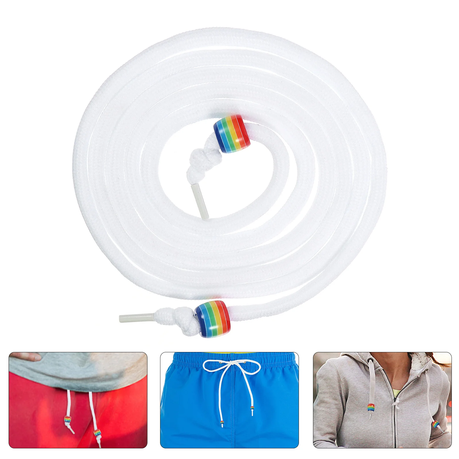 

10Pcs Sweatpants Drawstring Straps Trousers Waist Rope Not Easy to Break Pants Drawstring Belt Garment Supplies for Casual Wear