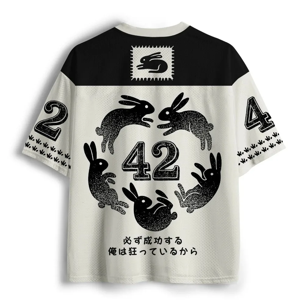 Kaninchen-Krokodil-Muster 3D-gedrucktes Sport-Schnelltrocknungs-T-Shirt für Männer mit V-Ausschnitt in Übergröße Outdoor Street Casual Y2K Eltern-Kind – Detail 3