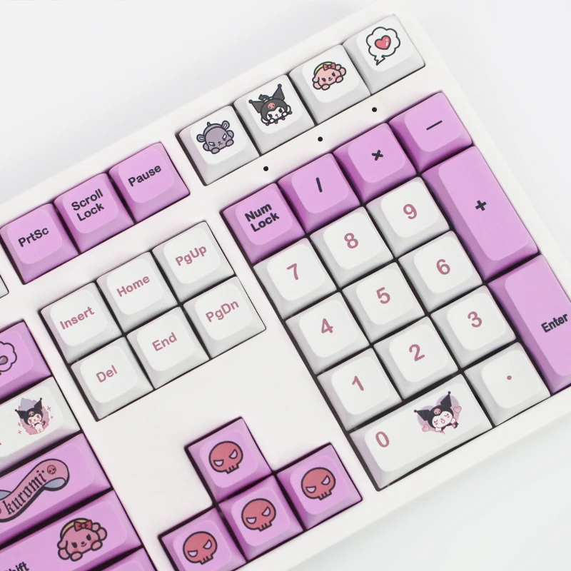 Imagem -05 - Chaves Bonito Anime Keycap Personalizado Xda Perfil Sublimação Pbt Material Adequado para Teclado Mecânico 130