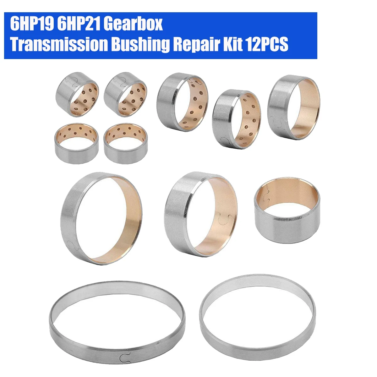 New 6HP19 6HP21 6SPD Auto Gearbox Transmission Bushing O Ring Sealing Repair Kit 12PCS for BMW ZF6HP19 ZF6HP21 X3 X5