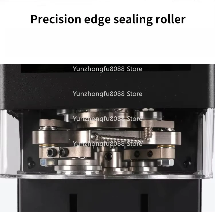 Automatic Adjustable Base Plastic Can Sealing Machine for Coffee Shop Non-Rotating Touch Screen Pet Sealing Device