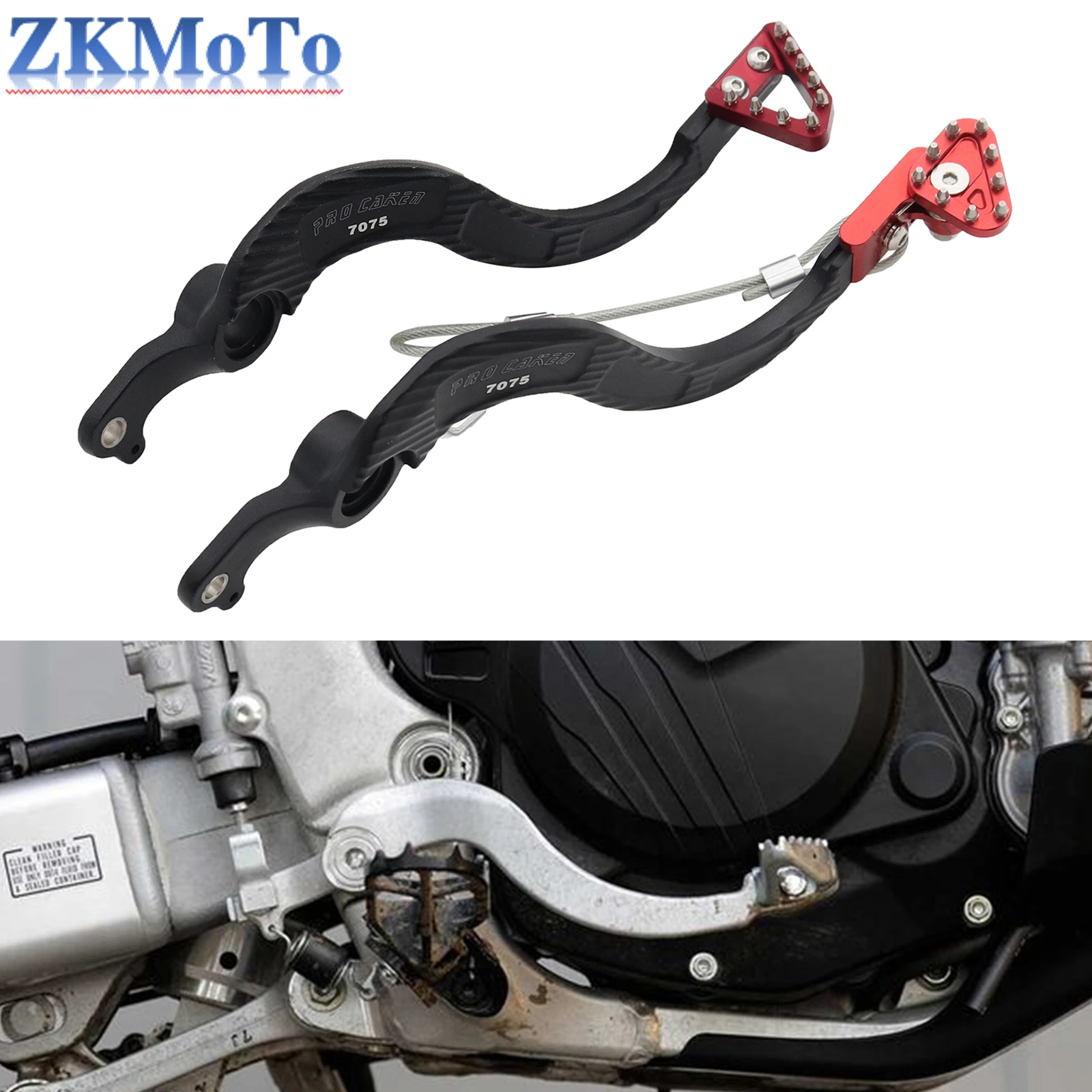 

Motorcycle 7075 Aluminum Rear Brake Pedal Lever For Honda CRF250X CRF450X CRF 250X 450X 2005-2011 2012 2013 2014 2015 2016 2017