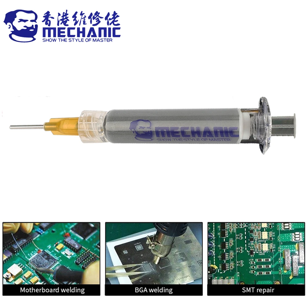 MECHANIC iSm Series Jump Wire Specific Solder Tin Paste Low Temperature Soldering Paste Flux Fingerprint Fly Line Repair Tool