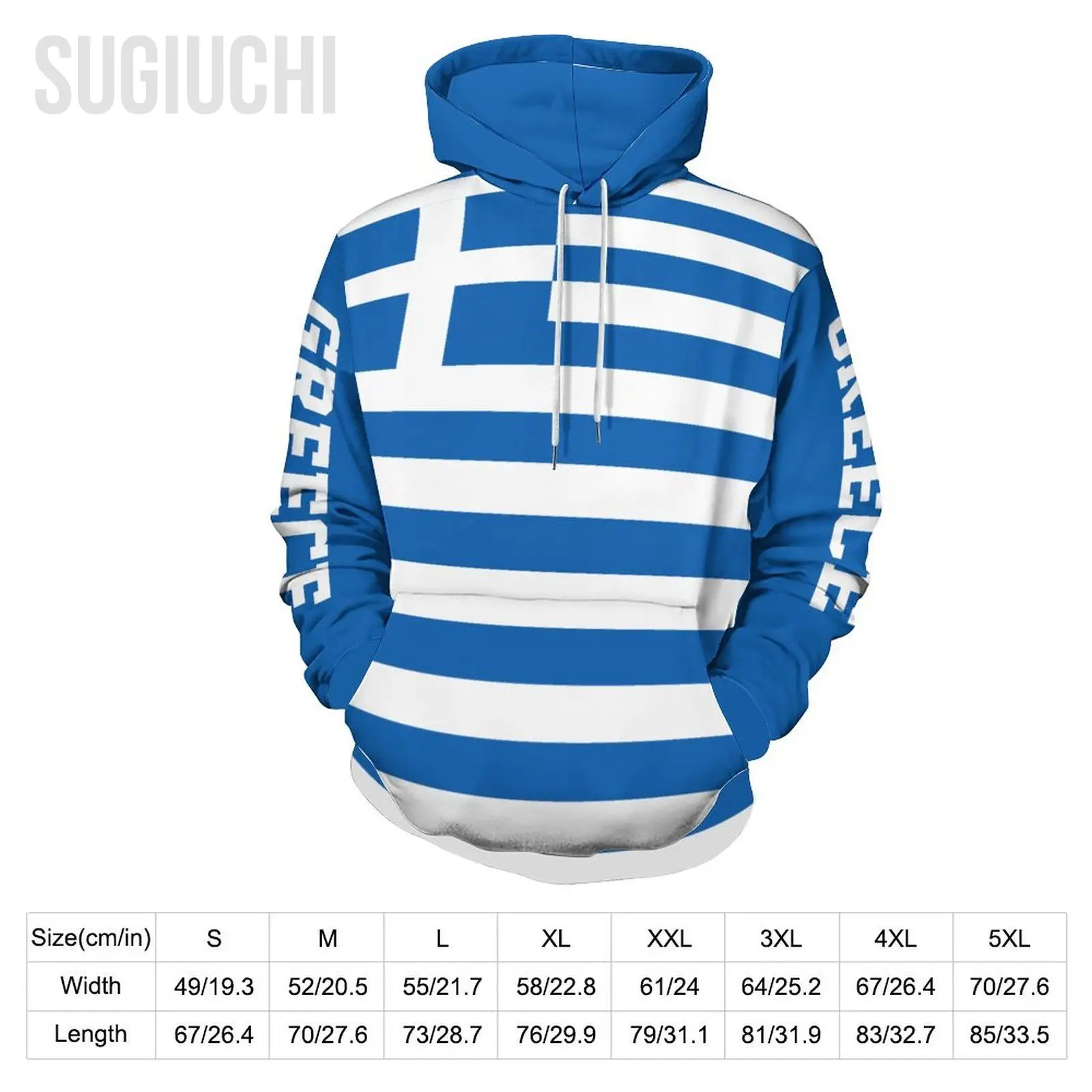 Unisex 3D Hoodie Greece Flag Greek Men Women Polyester Harajuku Sweatshirt Pullover Hoodies Casual Cool