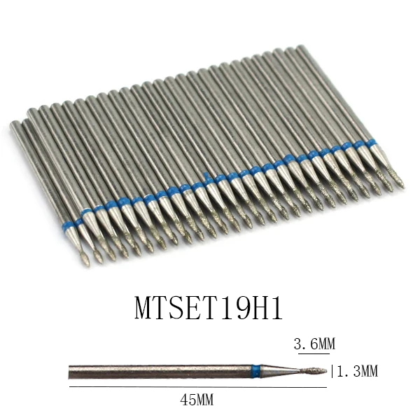 50pc Diamant Nagel Bohrer Häutchen Sauber Bit Set Fräser für Maniküre Elektrische Cutter Bits Zubehör Abgestorbene Haut entfernen