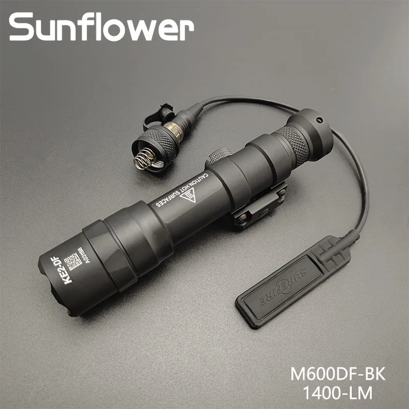 Surefir M300 M600DF 1400 Lumen Ultra High Power Strong Light Flashlight With Momentary Remote Switch Fit 20MM Picatinny Rail