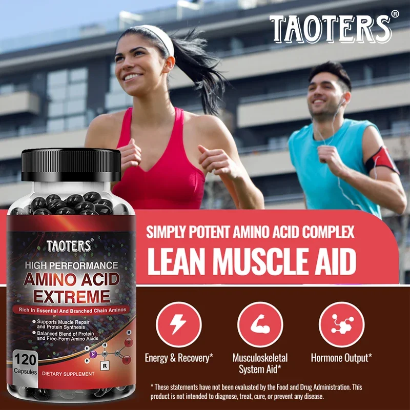 Taoters High Performance Amino Acid Supplement - Helps Repair Muscles, Build Muscle Mass, Energy Support and Protein Synthesis