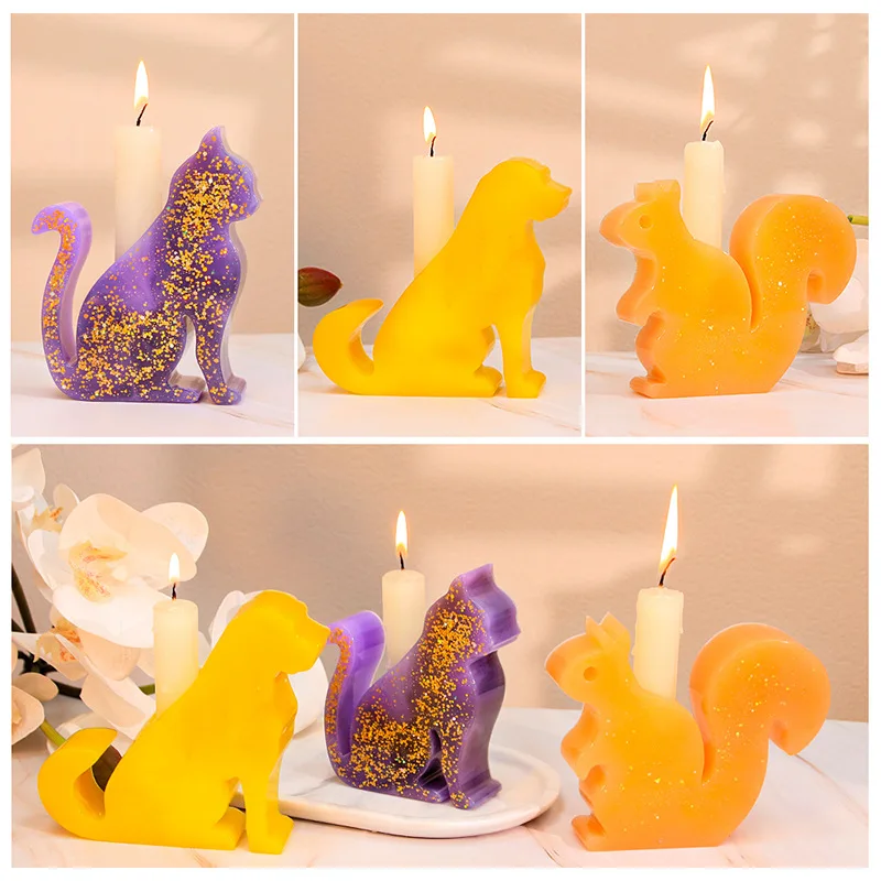 3D Animal Silicone Candle Mold DIY Insect Animal Handmade Resin Plaster Making Tools Home Desktop Decor Birthday Gifts