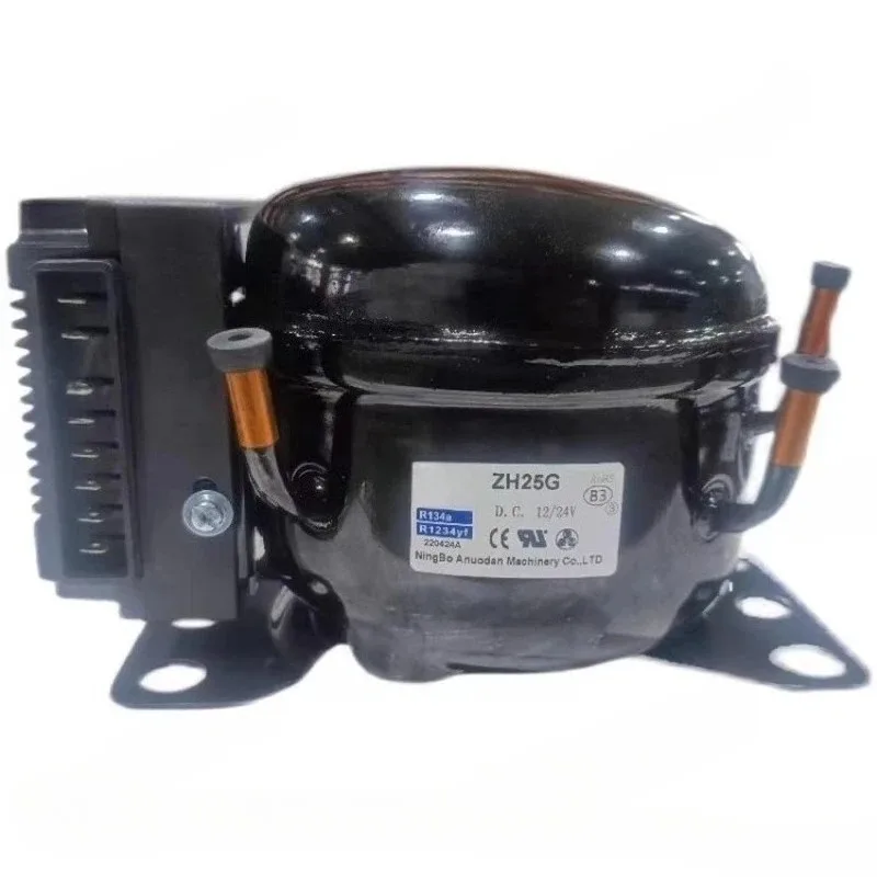 Compresor de Refrigeración de CC de 12 V y 24 V, ZH25G ZH35G, para Automóviles, Barcos, Congeladores, Mini Refrigeradores, Neveras Portátiles