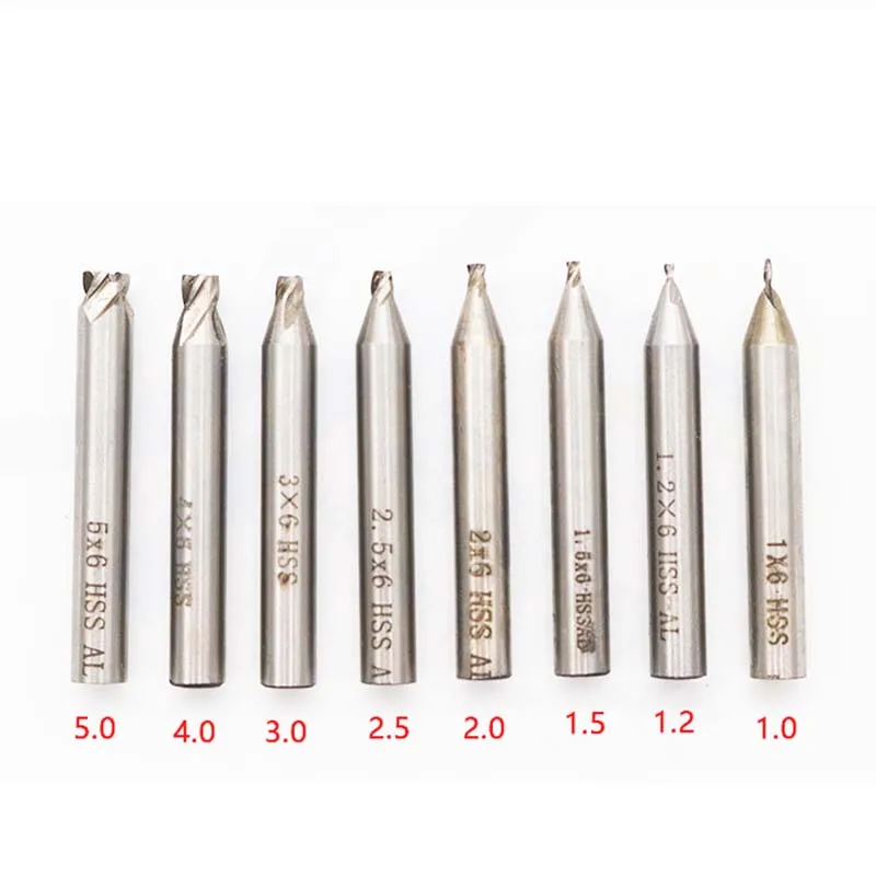 

DEFU фрезерный ключ резак 1,0 1,2 1,5 2,0 2,5 3,0 мм Белое стальное лезвие 10 шт./партия DEFU ключ Режущий Станок