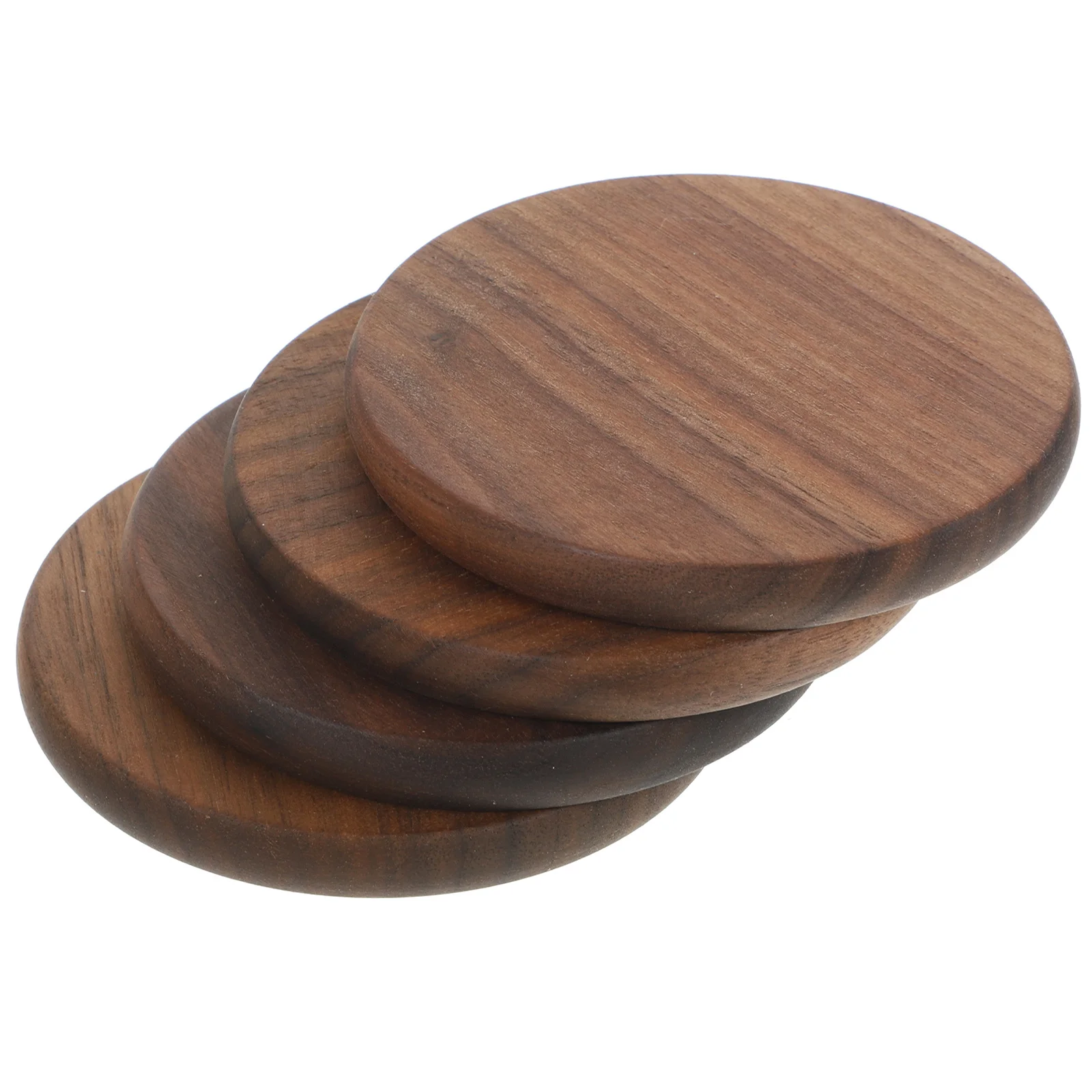 

4Pcs Wood Coasters Set Square Heat Resistant Cup Mats Table Protection Dining Room Wood Coasters for Crafts Desk Coaster