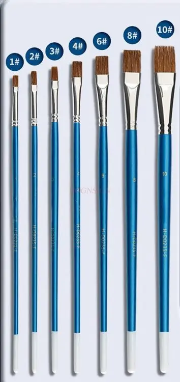 7pcs Digital oil kkinting professional art brush, watercolor brush set, acrylic oil painting, watercolor brush set