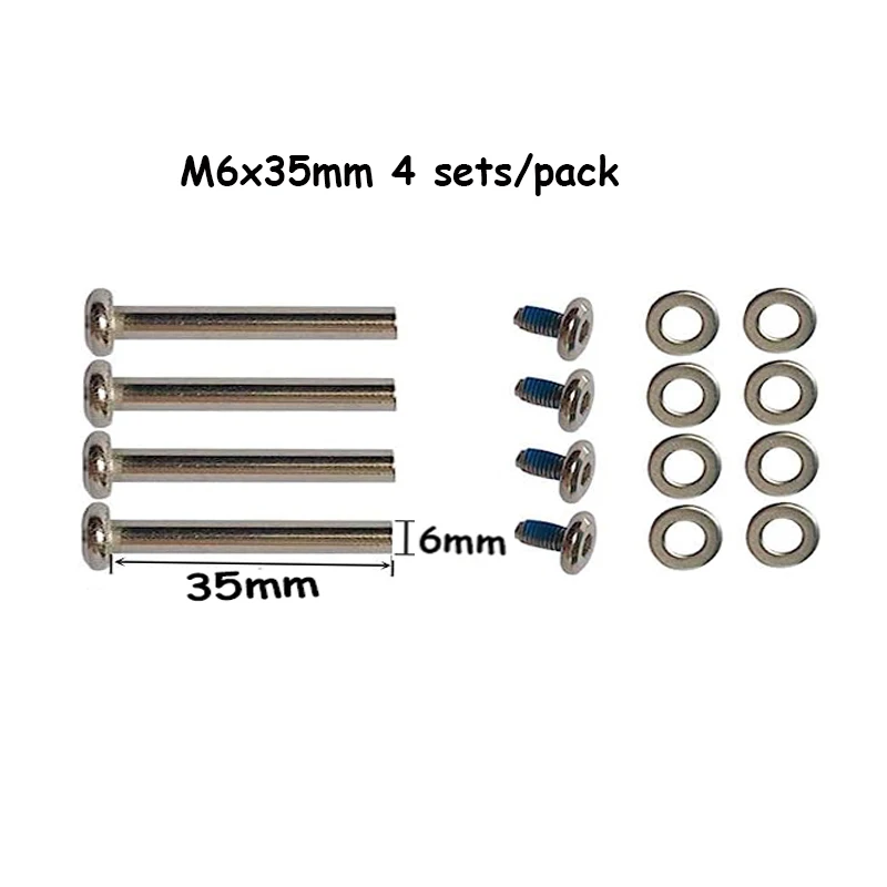 4 Sätze Gepäckzubehör, Gepäckschrauben aus Edelstahl, Radbolzen und 5 L-förmige Schraubenschlüssel 4,0 mm – Detail 3