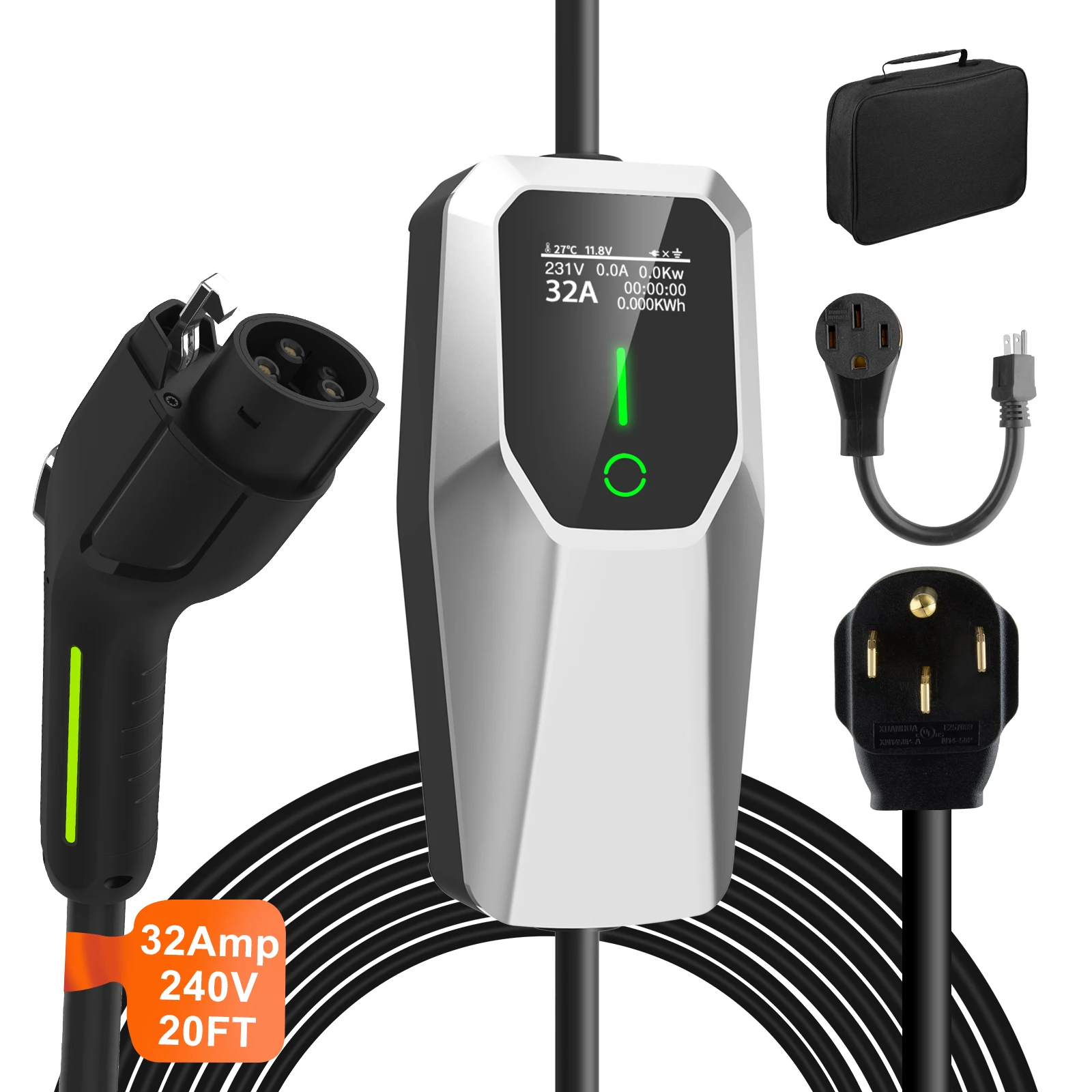 Ładowarka Junsun 32A Level 1&2 – J1772 Evse 32A Level 2 Charger recenzja i cena