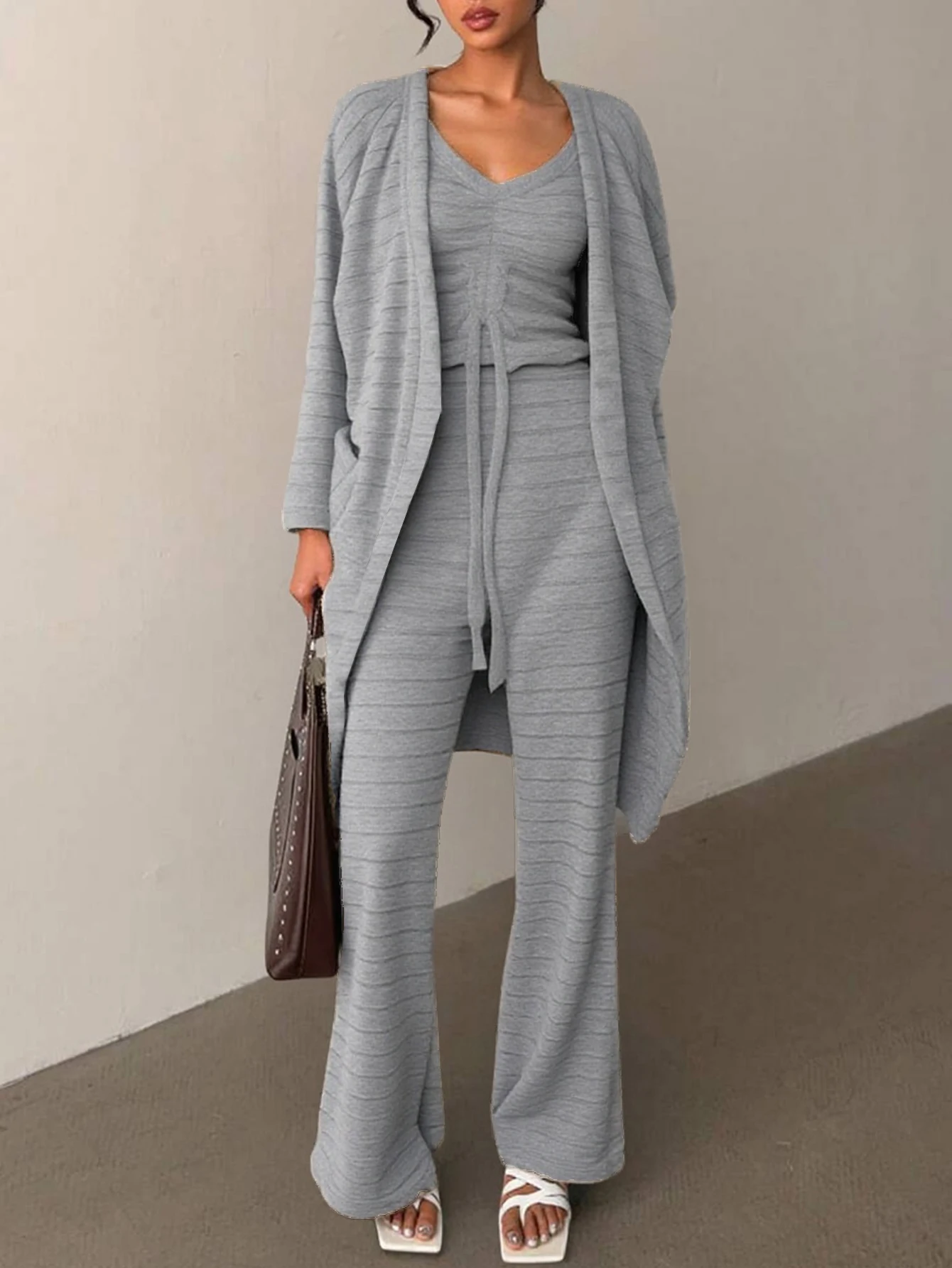 Pantaloni da abito casual da donna Pantaloni lunghi stile moda Ensemble Abito primavera autunno senza decorazione