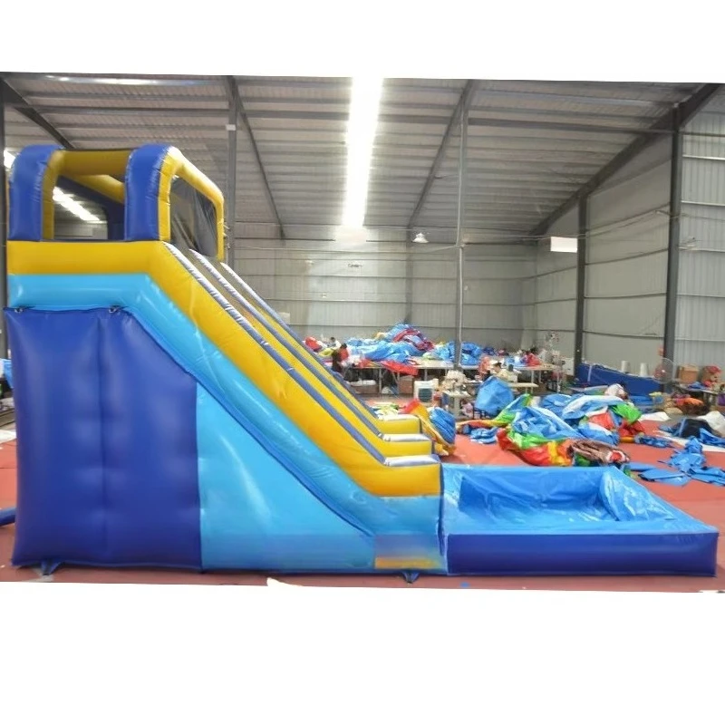 

Отличные цветовые коммерческие надувные водные горки для спорта на открытом воздухе, тропические одиночные горки, надувные водные горки для взрослых