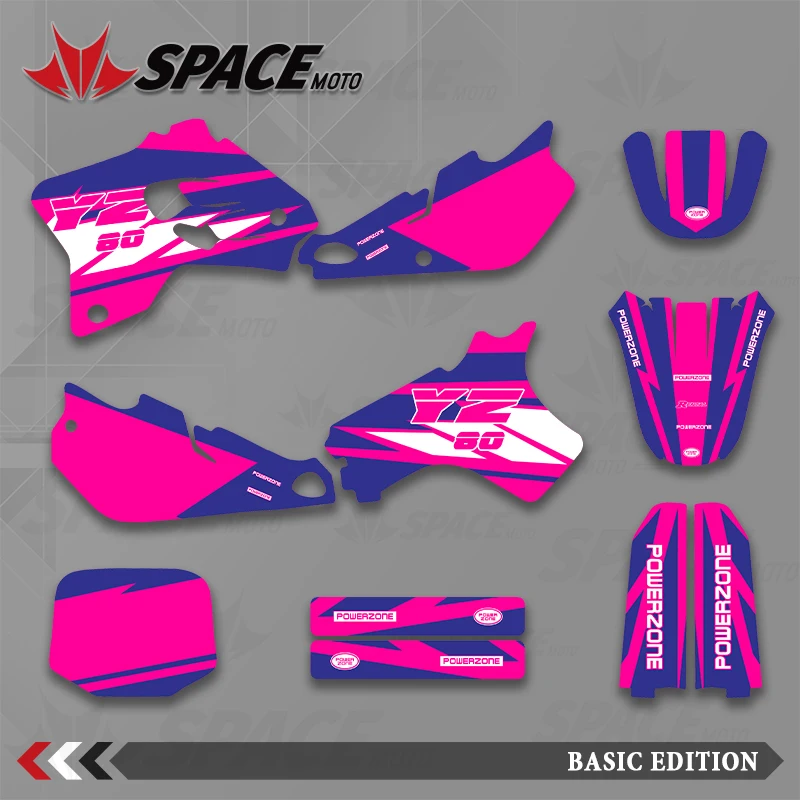 

SPACE MOTO графический фон наклейки наклейки мотоцикл для YAMAHA 93-01 YZ80