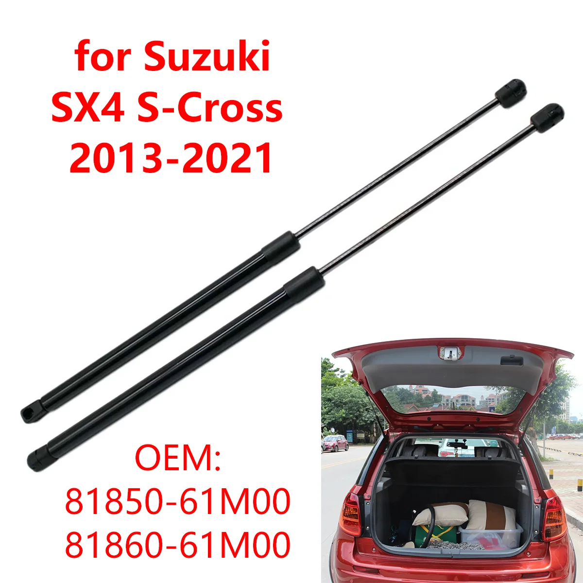 81850-61M00 Rear Trunk Boot Tailgate Gas Struts Lift Support Rods Dampers for Suzuki SX4 S-Cross 2013-2021