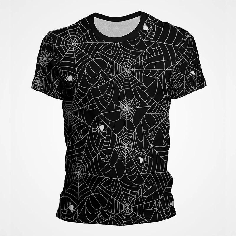 

Cool Novelty Spider Web T Shirt For Men Women Summer Cobwebs Printed Tops Men's T-shirt Creative Design Streetwear Tee Clothes