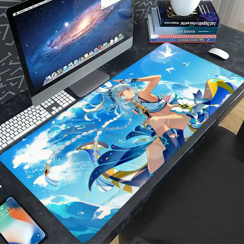 Game MUALANI G-Genshin Impact Mousepad Non-slip Suitable For Office Computers Laptops E-sports Game Desk Mats XXL Keyboard