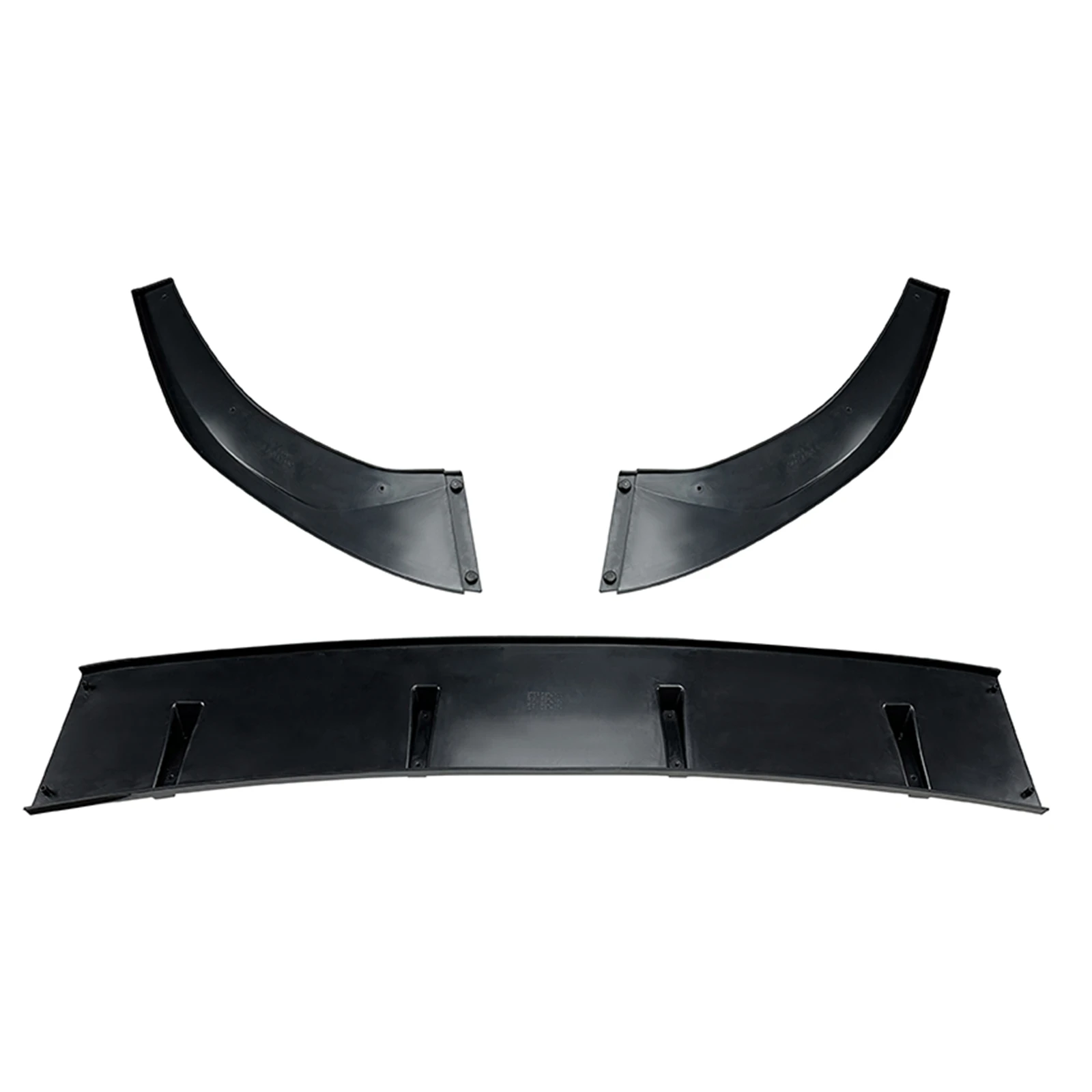 Carbon Fiber Look/Gloss Black Splitter Front Bumper Spoiler Lip For Volkswagen VW Golf 8 MK8 GTI GTD GTE R-Line Rline 2020-2023