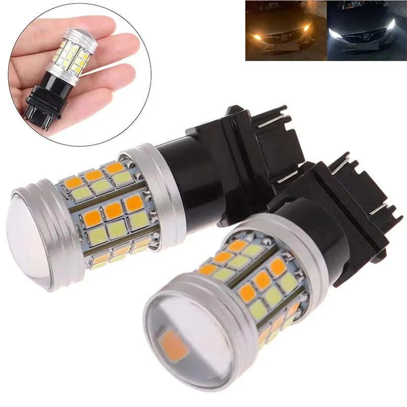 Switchback LED T20 7443 W21/5W Led Bulb Dual Color T25 3157 LED Turn Signal Light DRL 1157 BAY15D P21/5W Led Auto Lamp 12V