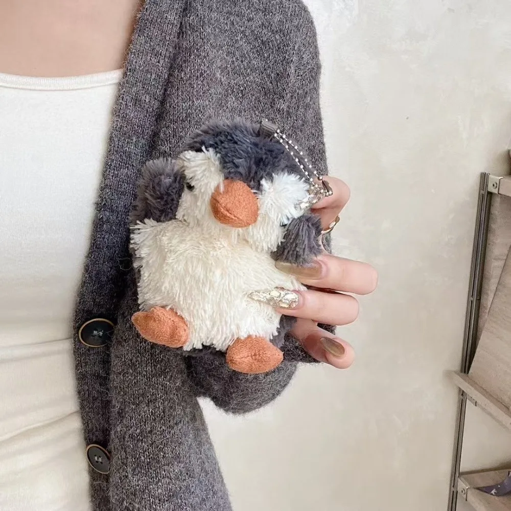 سماعة لاسلكية تعمل بالبلوتوث سماعة واقية القطيفة البطريق الغبار غطاء سماعة الأذن ل AirPods 1/2/3/4 Airpods Pro/2/3