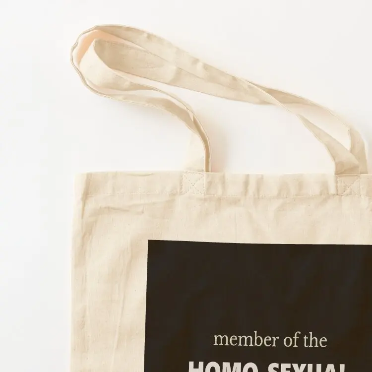 عضو Homo-Sexual Underground Tote Bag حمل حقيبة جامعة حقيبة كبيرة قابلة لإعادة الاستخدام أكياس البقالة حزمة صديقة للبيئة