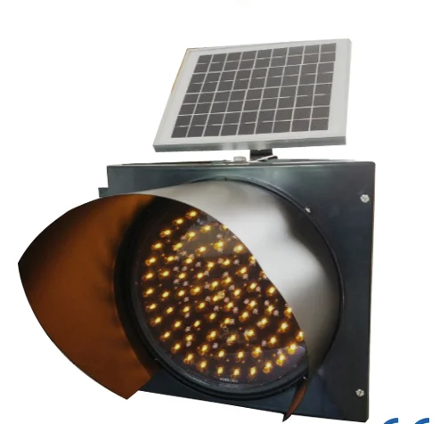 Factory Selling Solar Power Led Warning Light Traffic Yellow Flashing Light Solar Driveway Marker Light