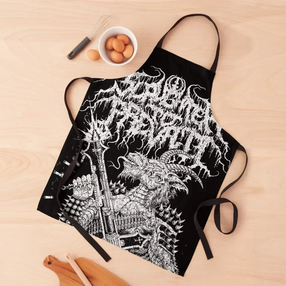 

Slaughter To Prevail KVLT Apron Kitchen Chef Men's Kitchen Costume Waiter Home Cleaning Apron