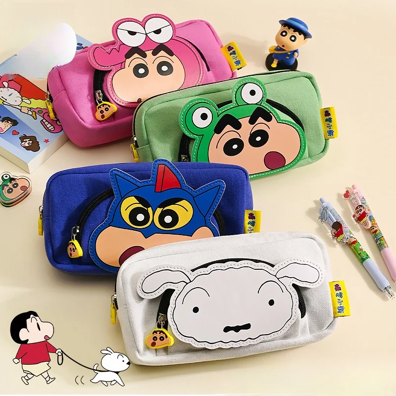 

Crayon Shin chan Large Capacity Cute Cartoon Student Stationery Bag Waterproof and Stainproof 3D Stationery Box