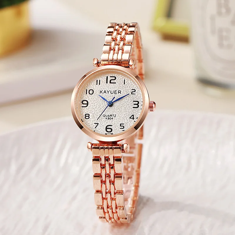 Orologio da donna semplice Orologio da polso al quarzo per esami scolastici per studenti Orologio da polso da donna con numeri arabi di lusso da donna Dropshipping