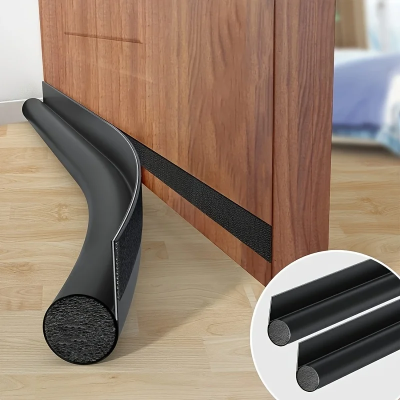 YITAPE 96x8cm Under Door Draft Stopper Soundproof Weather Stripping Self Adhesive Door Bottom Seal Dustproof Sweep Strip 1/2PCS