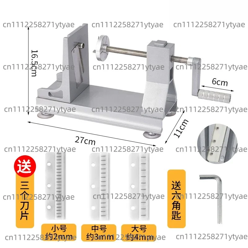 Commercial Waterfall Potato Shredder Hand Crank Long Silk Grater Carrot Shredding Slicing Machine