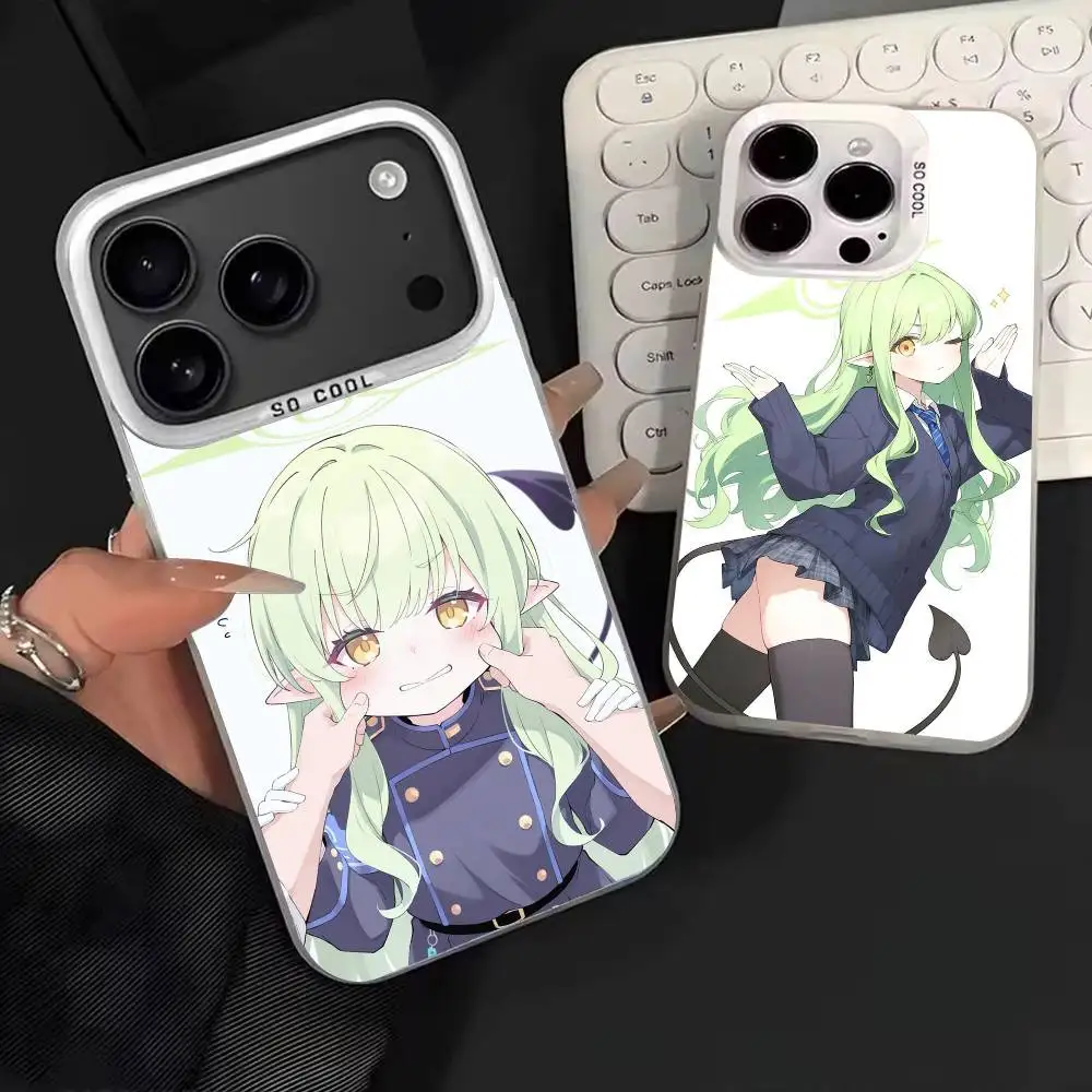 

Cute T-Tachibana H-Hikari Phone Case For iPhone 17,16,15,14,13,12,11,Mini,Pro,E,MAX White Candy Matte Shockproof Cover