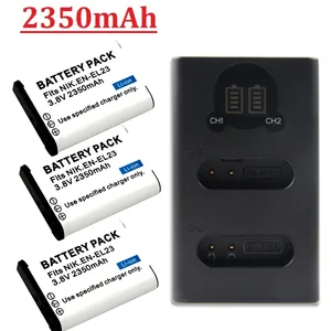 Fotoğraf makinesindeki pil ve şarj cihazı, Nikon Coolpix için LED ekran, 2350mAh, EN-EL23 EN EL23, B700, P610s, P600, P900s, S810c, P610, P900 Pildeki en iyi 10 satış, el feneri x900-no. 2