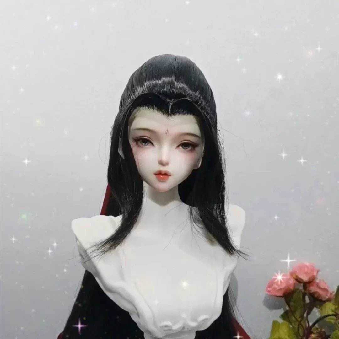 1/4 1/3 Scale BJD Wigs Ancient Costume Hanfu Vintage Long Hair Samurai Wig For MSD SD13 Girl ID72 Uncle Doll Accessories A2014