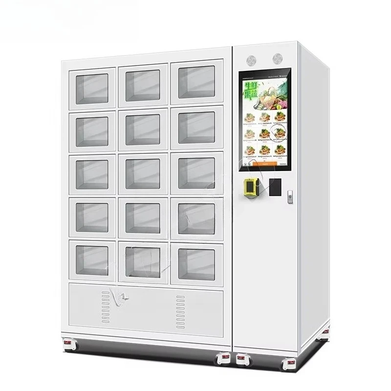 FOODLINE Customized Vending Machine with Payment System Metal Material Featuring SDK Function Smart Locker Vending Machine