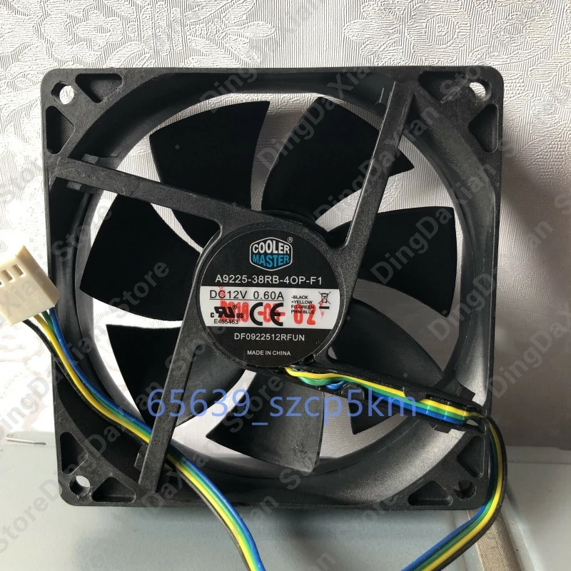 d 1PCS For COOLER MASTER A9225-38RB-4OP-F1 | 12V 0.60A 4-Pin PWM Fan 92×92×25mm 9CM